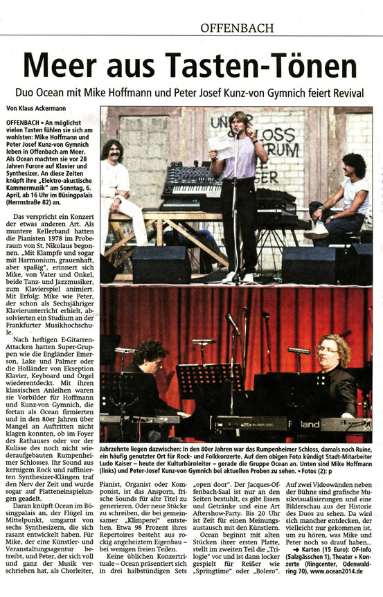 Offenbach Post, 29. März 2014