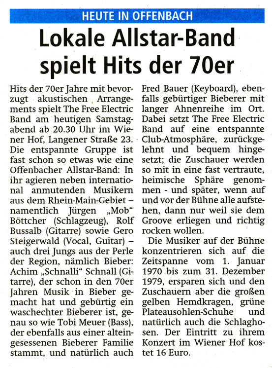 Offenbach Post, 21. Oktober 2017