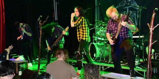 Die aus Offenbach stammende Band Corbian stellte bei der Metal-Night im Schanz ihr neues Album vor. Sie waren der Hauptact des Abends, der von vier Band gestaltet wurde. Fotos: Prochnow