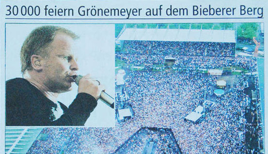 30.000 feiern Grönemeyer auf dem Bieberer Berg. © Archiv/Georg Repro: Cezanne OP 02. Juni 2003