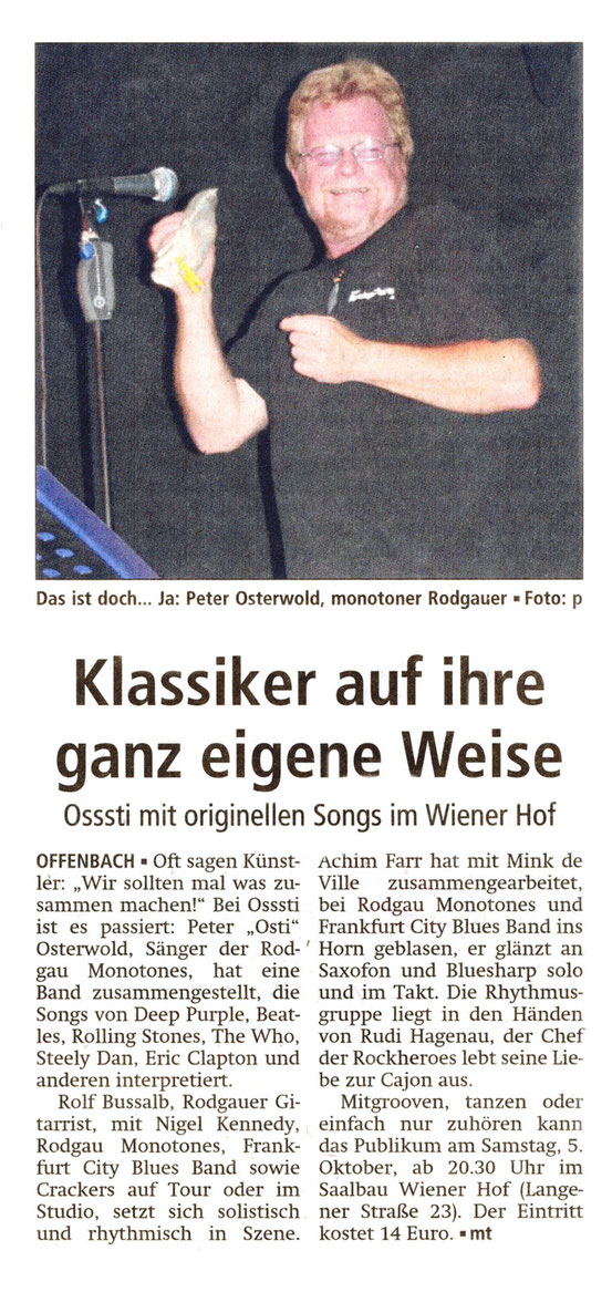 Offenbach Post, 3. Oktober 2013