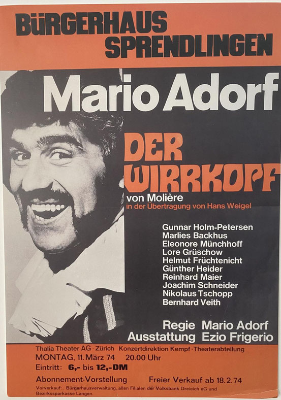 Gab sich 1974 die Ehre: Mario Adorf. © -