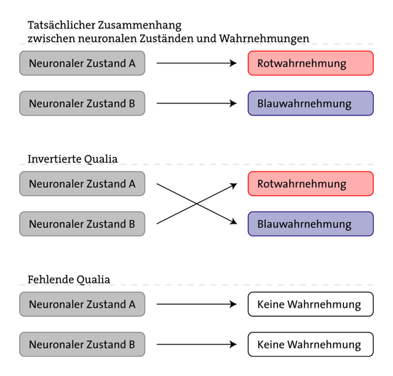 Fehlende und invertierte Qualia.