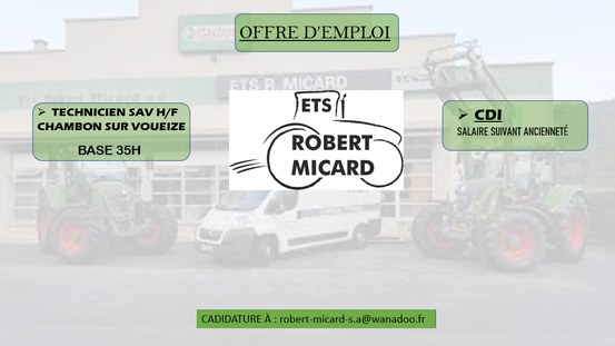 affiche d'offre d'emploi pour micard 