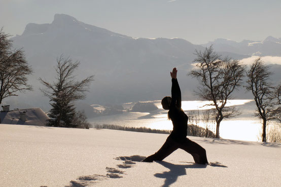 Yoga ist auch Rückzug der Sinne und Meditation.