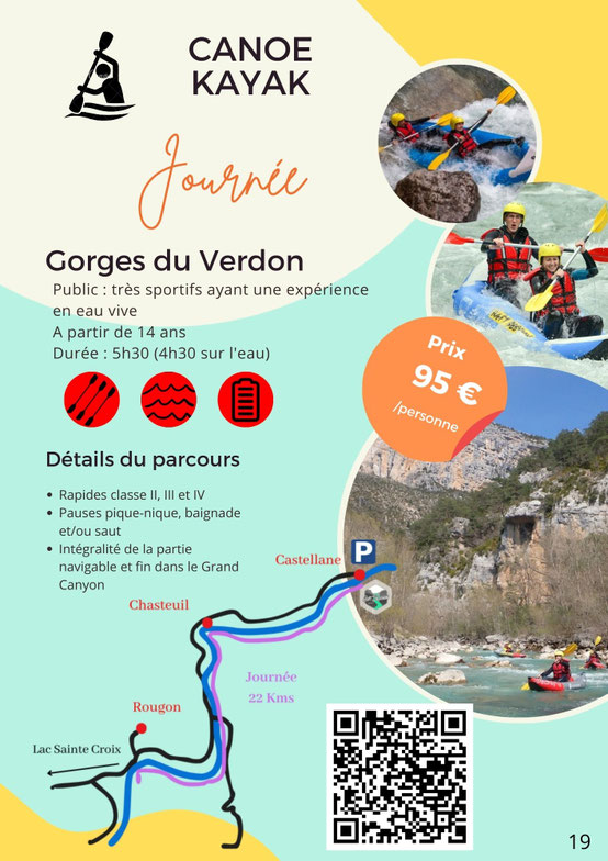 kayak gorges verdon, canoe gorges verdon, canoe kayak gorges verdon