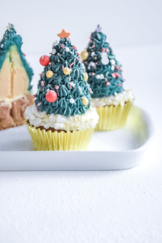 Weihnachtscupcakes
