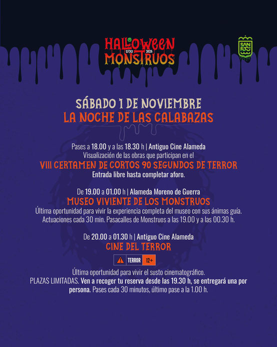 Programa del Halloween de San Fernando Mercado Medieval Noche de Brujas