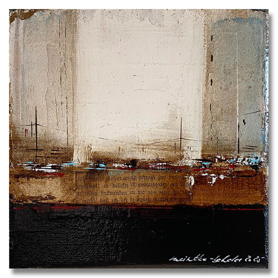 meintkebehder, dialog, stumm, abstrakt, malerei, painting, landschaft, bodden, ostsee, abstract, lanschaftsmalerei, landscape, meer, nordsee, wasser, mischtechnik, acryl, oel, bilder, leinwand, canvas, marmormehl, spachteltechnik, schichtenmalerei