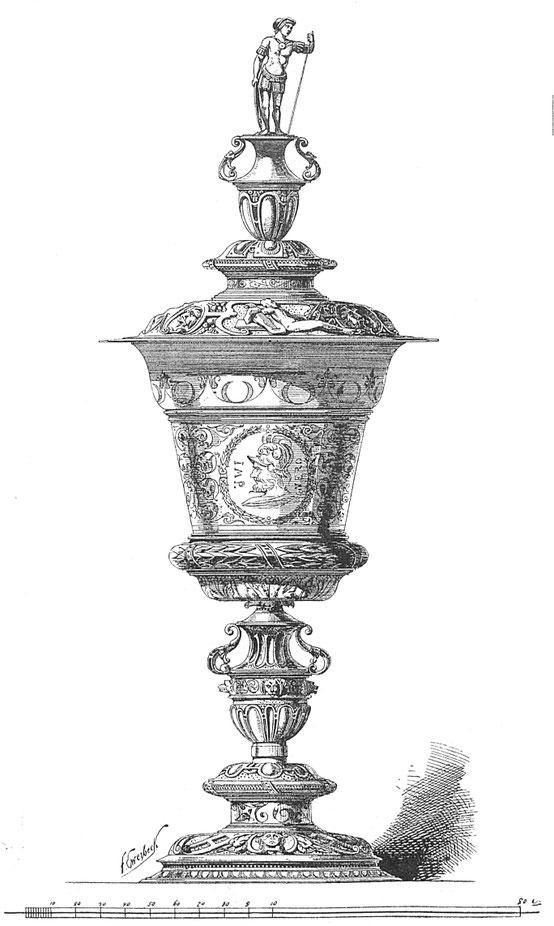 Pokal im Rathaus zu Kampen.