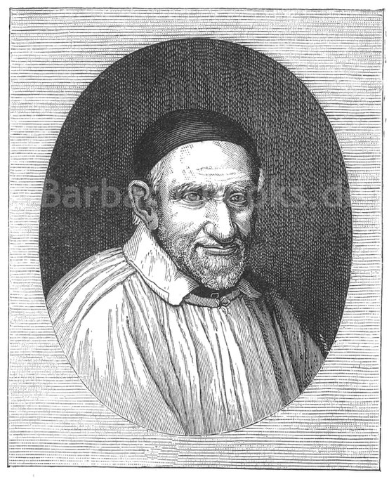 Abb. 278. – St. Vincent de Paul. – Verkleinertes Faksimile einer Zeichnung von Edelmet (17. Jahrhundert).