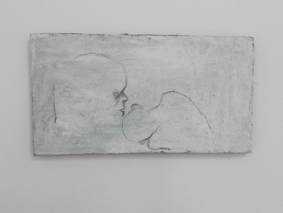 QUIRIN BÄUMLER, o.T., 2018, Acryl und Graphit auf Leinwand 