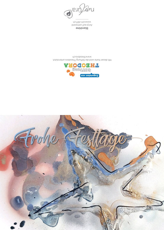 Weihnachtskarte mit Spende für Stiftung Theodora - Traumdoktoren