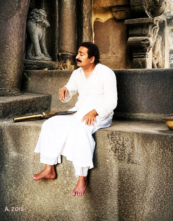14. Meher Baba at the Ellora Caves in 1938. BP