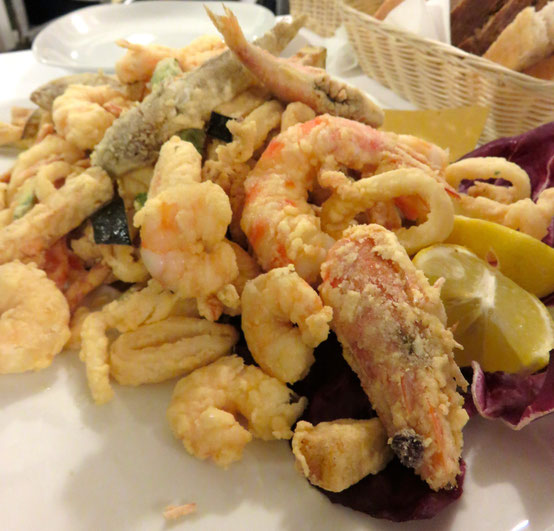 Fritto Misto (Fried fish, scampi and calamari)