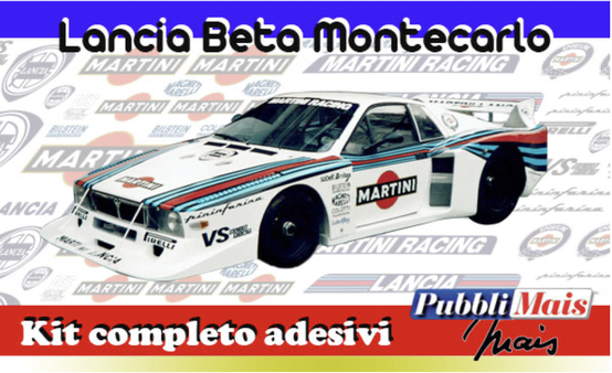 costo prezzo kit adesivi sponsor lancia beta montecarlo turbo martini racing pubblimais online shop 