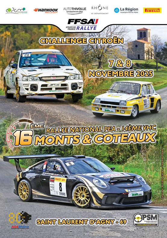 affiche rallye monts et coteaux 2025