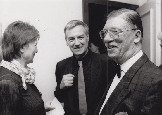 Marion Tüns, Hans-Dieter Schwarze mit Busso Mehring - 1990-91: Sieben Tage Ruhe auf dem Lande - Foto: WBT