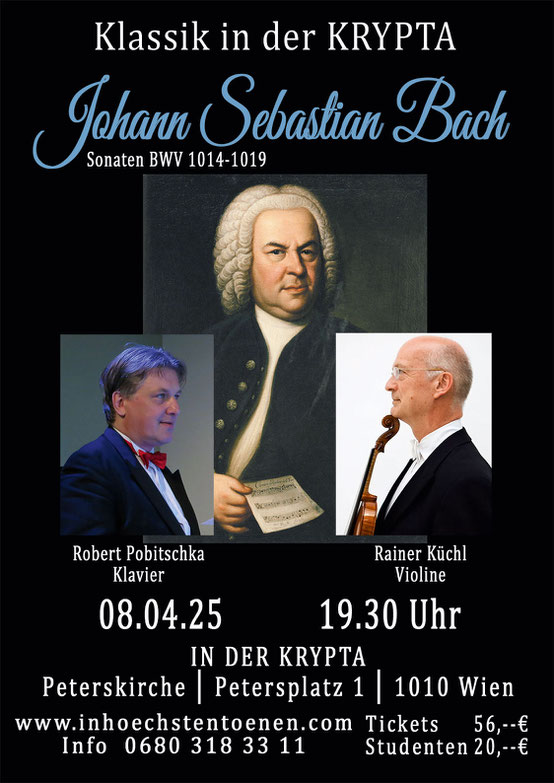 Johann Sebastian Bach - Paul Medeiros, Violine &  Stefan Donner, Klavier  in der KRYPTA