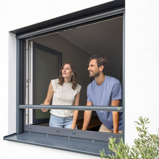 Insektenschutz Rollo am Fenster - Lamellen Junker Fachgeschäft im Main-Kinzig-Kreis