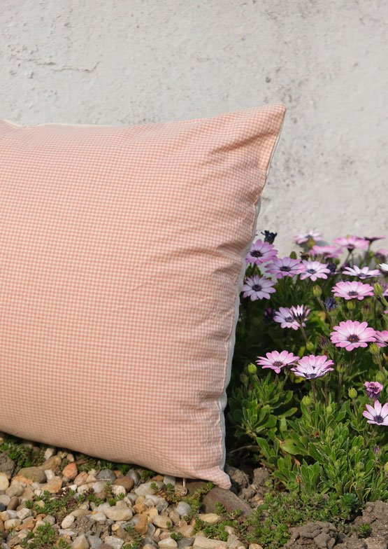 coussin toile outdoor rayée made in france