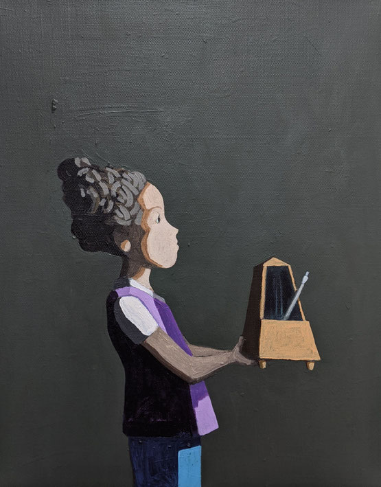 the metronome - Acryl auf Leinwand, 50x40cm, 2019