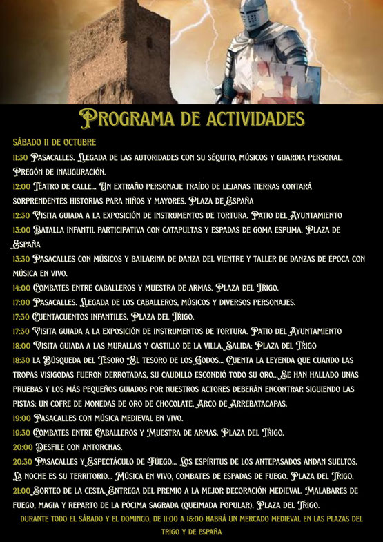 Programa de la Feria Medieval de Atienza
