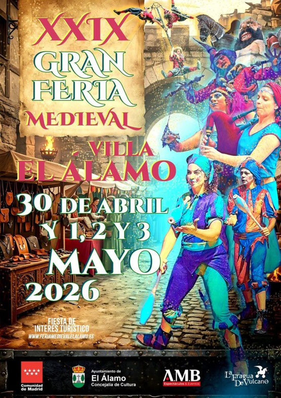 Feria Medieval de El alamo Programa y cartel