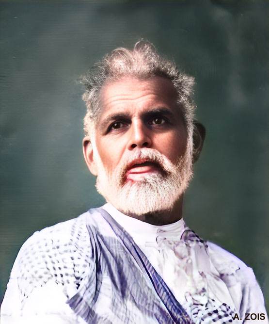 Saint Gadge Maharaj. Image trimmed, enhanced & rendered by Anthony Zois.