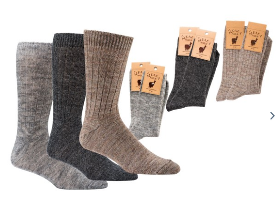 Alpaka Socken, dünn