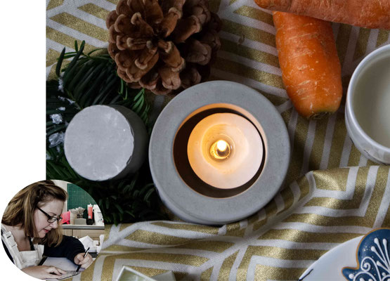 Concrete Candle Holder, Artisan Christmas Gift Guide