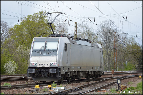 186 263-0 ist am 5. Mai 2021 Lz in Leipzig-Wiederitzsch zu sehen gewesen 