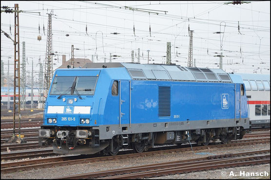 076 001-1 (PRESS 285 101-5) konnte am 3. Januar 2016 in Leipzig Hbf. festgehalten werden