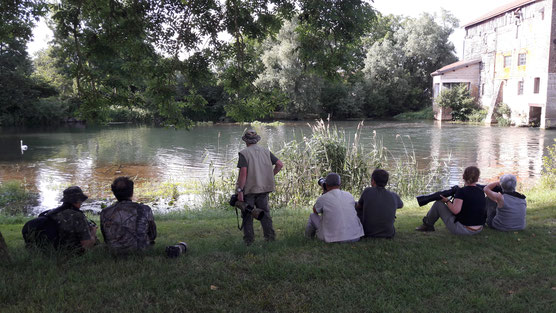 Stage de juin 2019 un peu à l'ombre et au bord de l'eau par 35°...