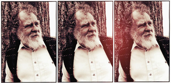 Charles Plymell Trip-tych - original picture by © Gerard Malanga