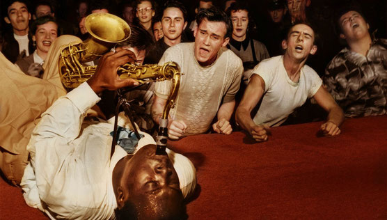 Big Jay McNeely at the Olympic Auditorium in Los Angeles in 1951, by Bob Willoughby