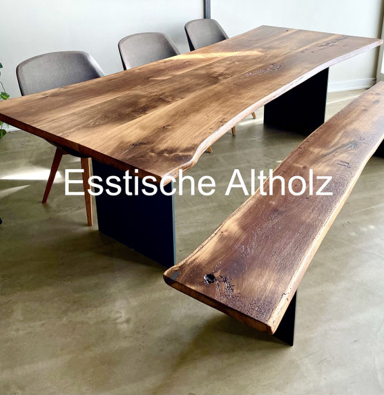 Esstisch Massivholz Eiche | Tisch Altholz massiv | Esstisch nach Maß 