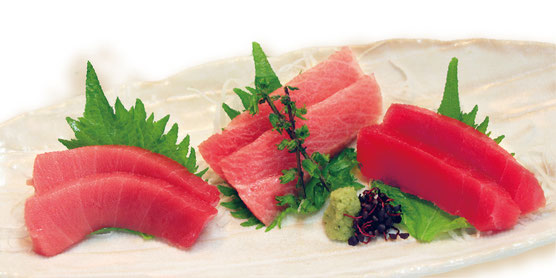 Bluefin tuna nigiri set