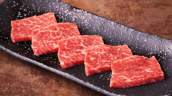 Wagyu loin at Douraku Shinsaibashi