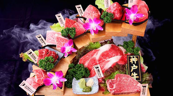 Yakiniku restaurant in Shinsaibashi with charcoal grill