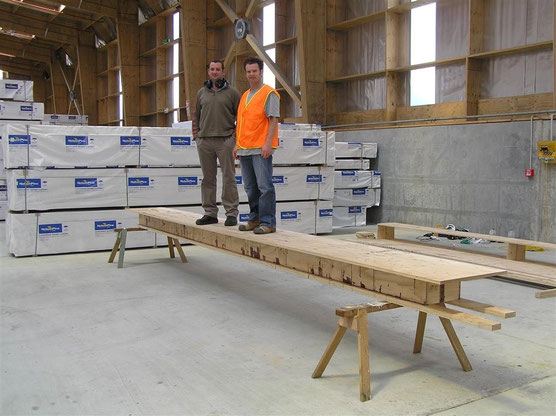 Gavin & Andy Van Houtte 'Load Testing' a prototype panel in 2006