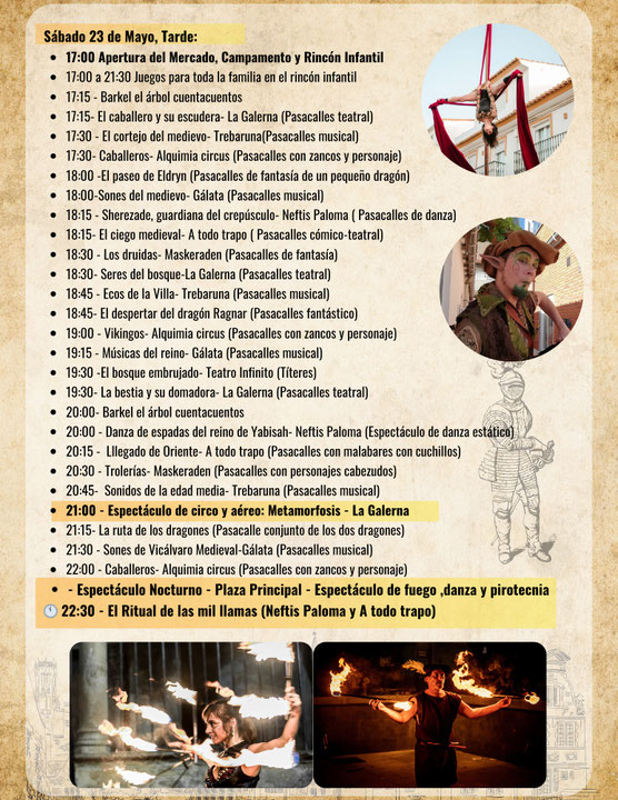 Programa del Mercado Medieval de Vicalvaro