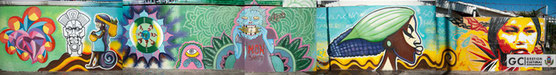 Proyecto Arte Urbano Palmares / Tema: somos de maíz