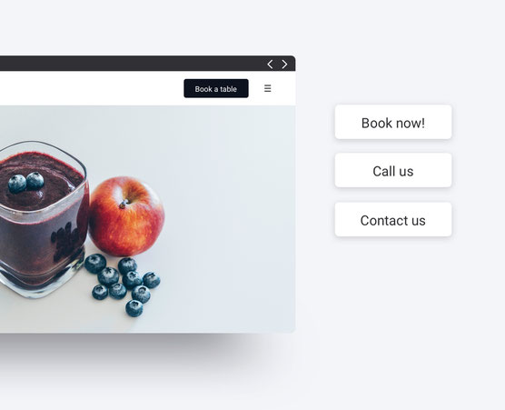 Bouton "Call to action" Jimdo pour engager vos visiteurs