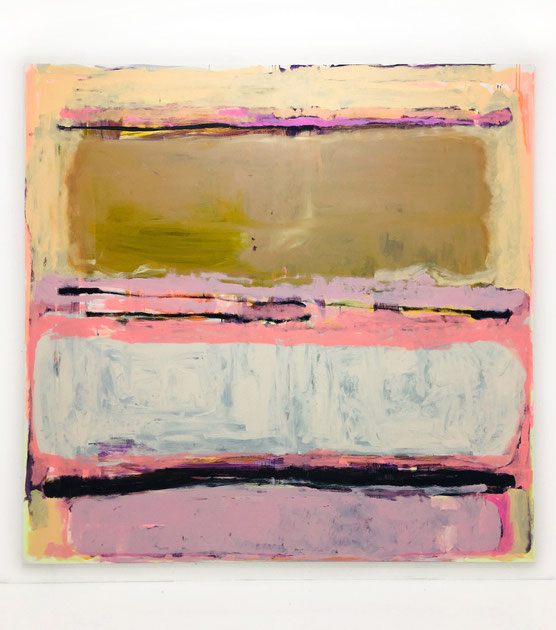 Julia Brennacher, Ohne Titel, 2018, Öl und Acryl auf Leinwand 195 x 200 cm 