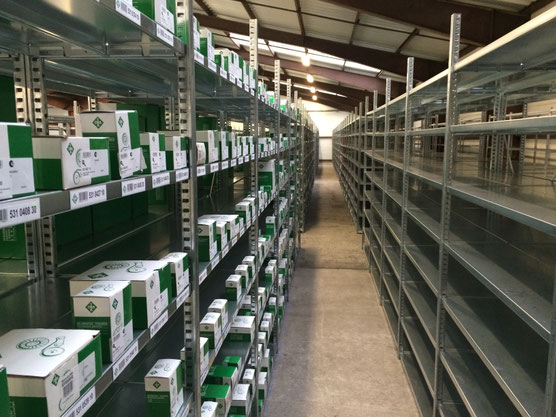 Rayonnage pour pièces détachées automobile - Sisam