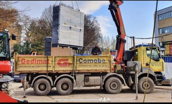 Gedimat-Comobé recrute un chauffeur camion + grutier