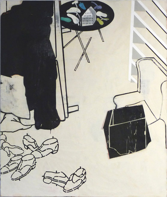 "Grosse Idylle II", 2009/10, 200 x 160 cm, Öl auf Leinen