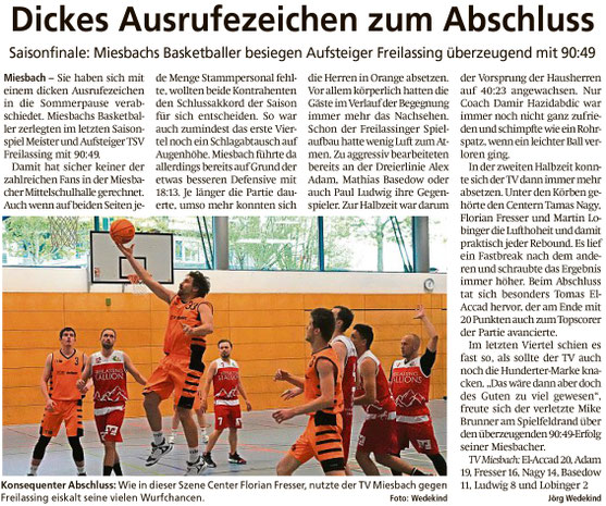 Bericht im Gelben Blatt am 13. Mai 2023 - Zum Vergrößern klicken