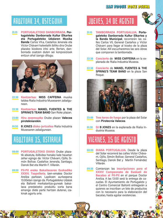 Programa del Mercado Medieval y Fiestas de Portugalete